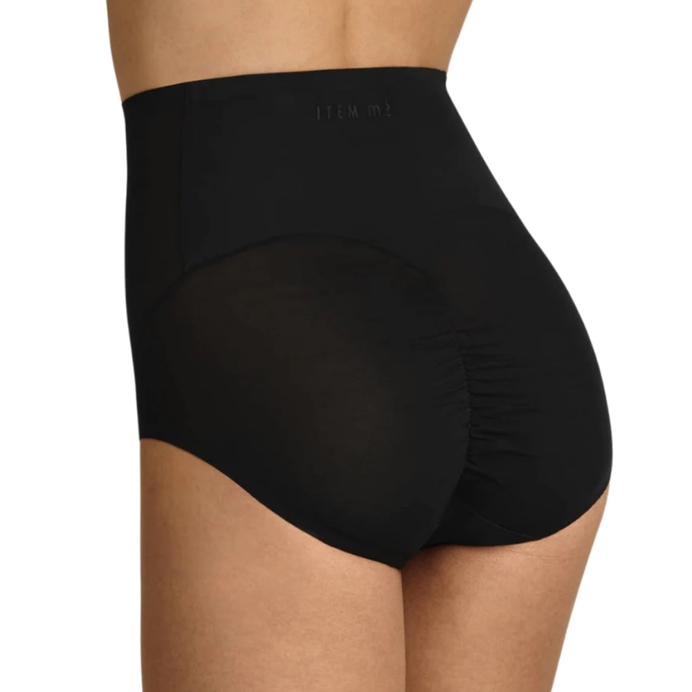ITEM M6 Black Shape Mesh MIDI Brief Shapewear M